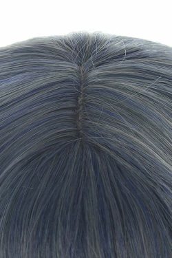 Y2K Grunge Cosplay E-Girl Wig - Dusty Blue Wavy Retro 90s Fashion, Y2K Hairstyles, Pastel