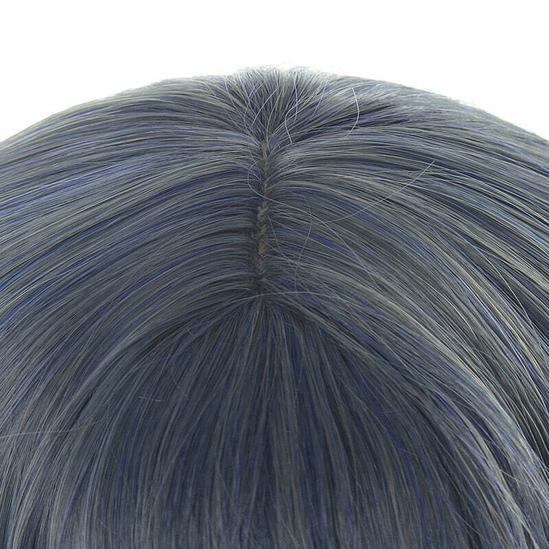 Y2K Grunge Cosplay E-Girl Wig - Dusty Blue Wavy Retro 90s Fashion, Y2K Hairstyles, Pastel