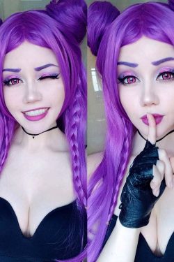 Y2K Grunge Cosplay Wig - League of Legends Kaisa - 90s Retro Style for Y2K Fashion Outfits