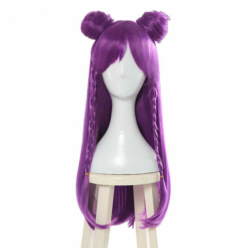 Y2K Grunge Cosplay Wig - League of Legends Kaisa - 90s Retro Style for Y2K Fashion Outfits