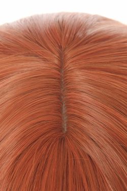 Y2K Grunge Cosplay Wig - Long Wavy Orange Bangs, Retro 90s Style for Summer Outfits