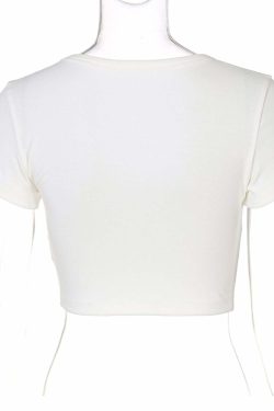 Y2K Grunge Cowboys Letter Print Crop T-Shirt - Retro 90s Summer Outfit, Baby Tee, Y2K Fashion