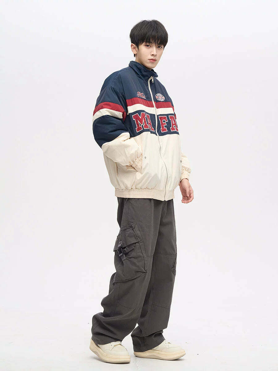 Y2K Grunge Crooked Pocket Cargo Pants - Retro 90s Fashion, Summer Y2K Outfits, Hip Hop Style