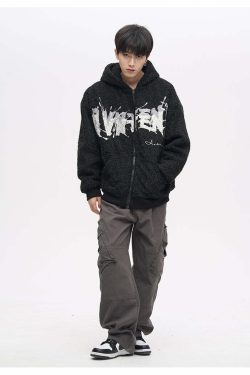 Y2K Grunge Crooked Pocket Cargo Pants - Retro 90s Fashion, Summer Y2K Outfits, Hip Hop Style
