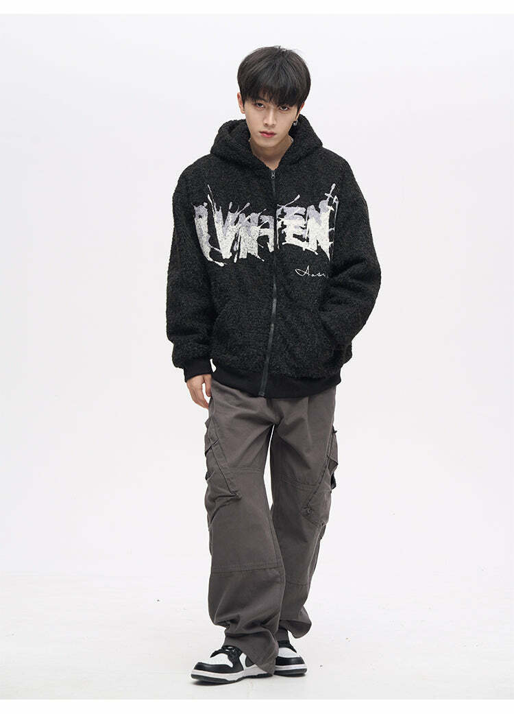 Y2K Grunge Crooked Pocket Cargo Pants - Retro 90s Fashion, Summer Y2K Outfits, Hip Hop Style