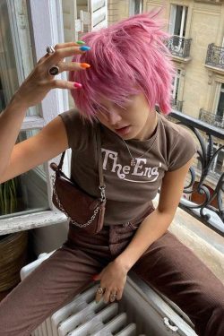 Y2K Grunge Crop Top - Retro 90s Fashion, Summer Y2K Outfits, Baby Tees, Y2K Club &