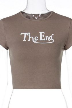 Y2K Grunge Crop Top - Retro 90s Fashion, Summer Y2K Outfits, Baby Tees, Y2K Club &