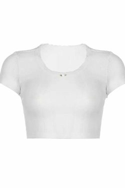 Y2K Grunge Crop Top - Retro 90s Fashion, Summer Y2K Outfits, Baby Tees, Y2K Club Style