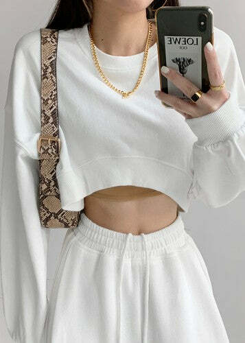 Y2K Grunge Cropped Pullover Sweatshirt - Retro 90s Fashion, Summer Y2K Outfits, Pastel Goth