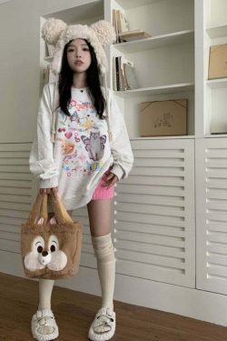 Y2K Grunge Cute Meme Cats Sweatshirt - Retro 90s Fashion, Summer Y2K Outfits, Pastel Goth Style