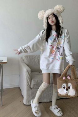 Y2K Grunge Cute Meme Cats Sweatshirt - Retro 90s Fashion, Summer Y2K Outfits, Pastel Goth Style
