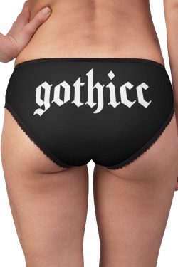 Y2K Grunge Dark Goth Gothic Panties - Retro 90s Fashion, Y2K Summer Outfits, Y2K Club Style