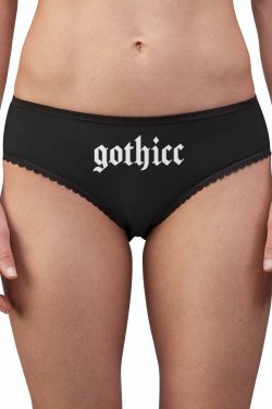 Y2K Grunge Dark Goth Gothic Panties - Retro 90s Fashion, Y2K Summer Outfits, Y2K Club Style