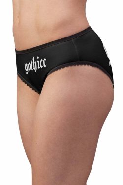 Y2K Grunge Dark Goth Gothic Panties - Retro 90s Fashion, Y2K Summer Outfits, Y2K Club Style