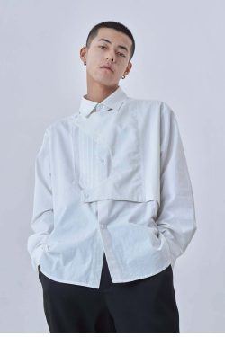 Y2K Grunge Deconstructed Long Sleeve Polo - Retro 90s Fashion, Summer Y2K Outfits, Pastel Goth