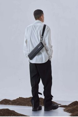 Y2K Grunge Deconstructed Long Sleeve Polo - Retro 90s Fashion, Summer Y2K Outfits