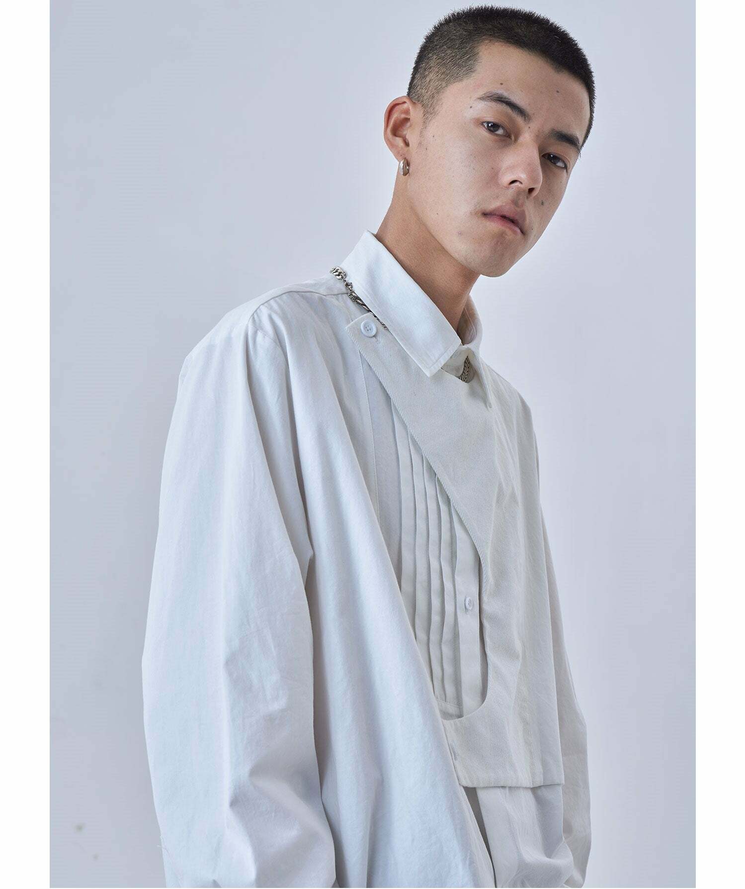 Y2K Grunge Deconstructed Long Sleeve Polo - Retro 90s Fashion, Summer Y2K Outfits