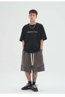 Y2K Grunge Deconstructed Raw Edge Shorts - 90s Fashion, Retro Style, Summer Y2K Outfits