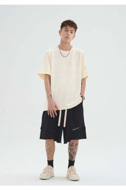 Y2K Grunge Deconstructed Raw Edge Shorts - Retro 90s Fashion, Summer Y2K Outfits