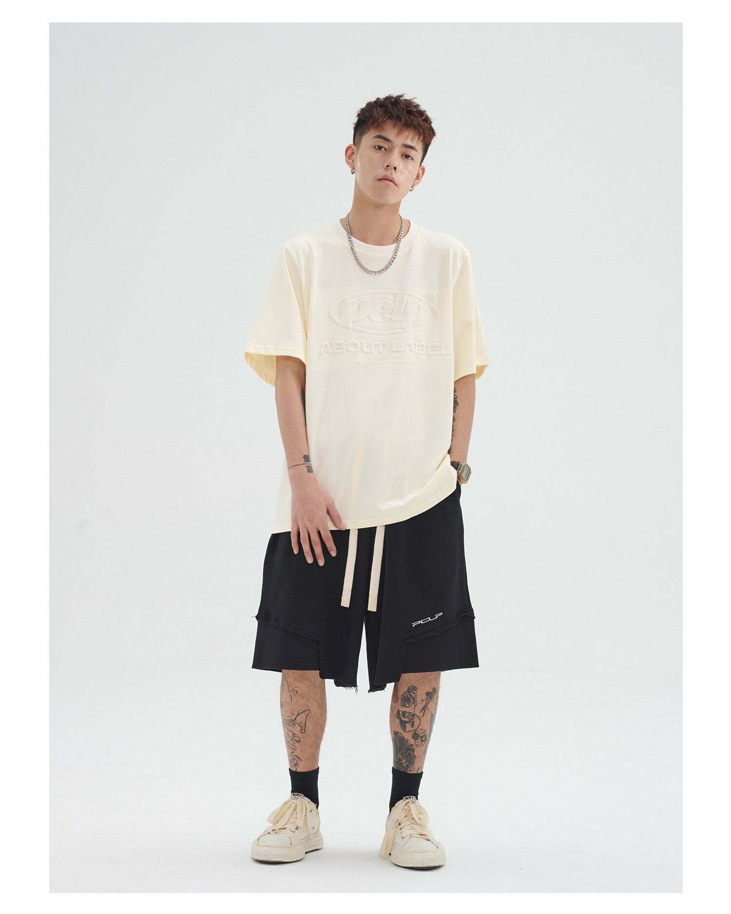 Y2K Grunge Deconstructed Raw Edge Shorts - Retro 90s Fashion, Summer Y2K Outfits