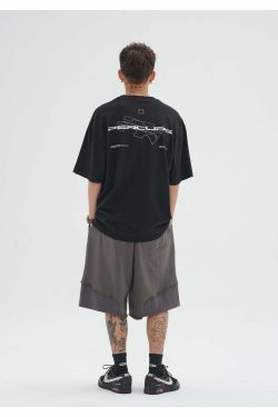 Y2K Grunge Deconstructed Raw Edge Shorts - Retro 90s Fashion, Summer Y2K Outfits