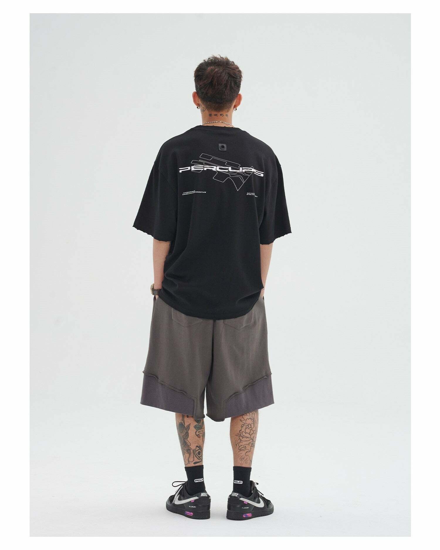 Y2K Grunge Deconstructed Raw Edge Shorts - Retro 90s Fashion, Summer Y2K Outfits