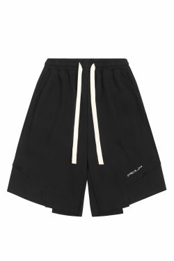 Y2K Grunge Deconstructed Raw Edge Shorts - Retro 90s Fashion, Summer Y2K Outfits
