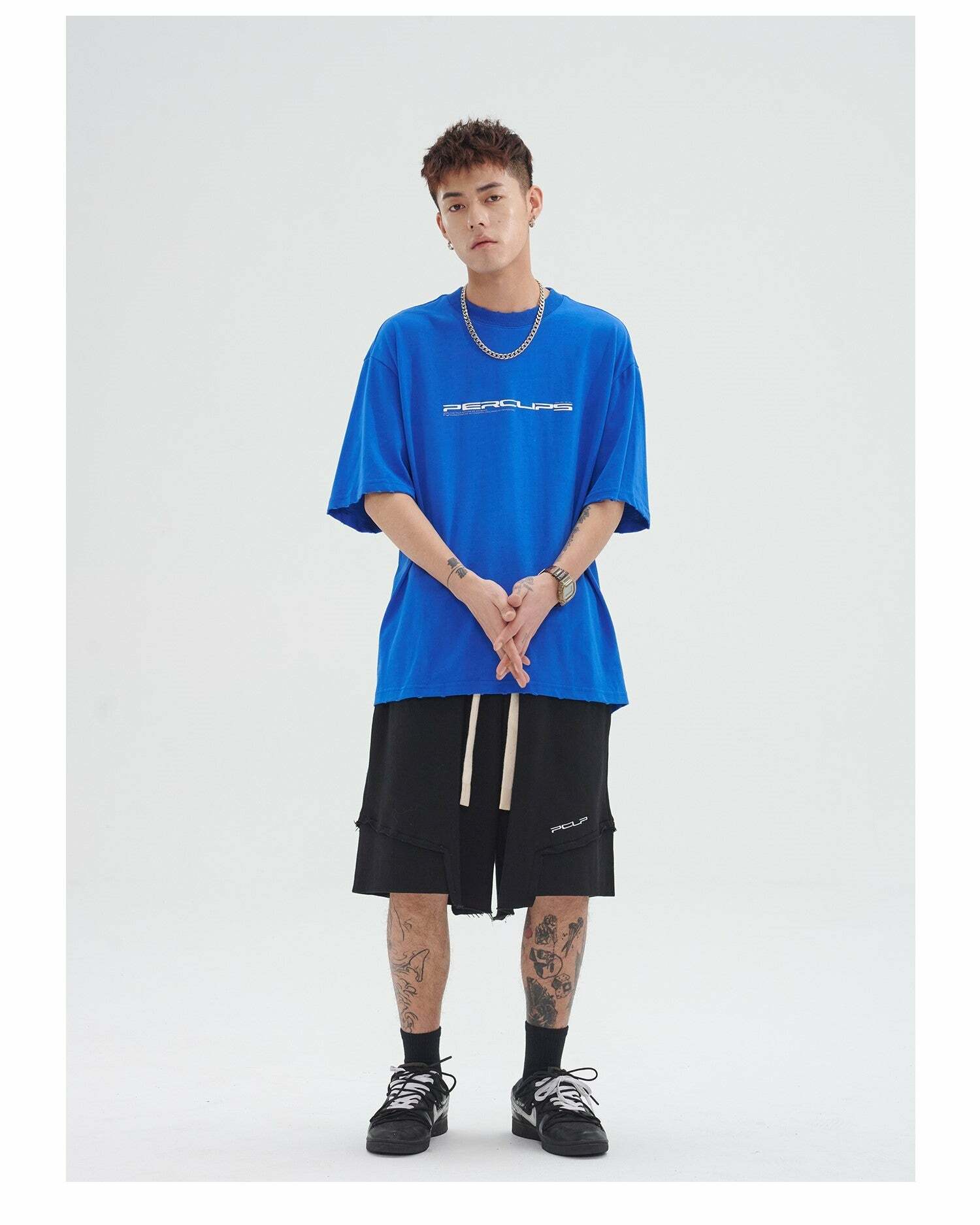 Y2K Grunge Deconstructed Raw Edge Shorts - Retro 90s Fashion, Summer Y2K Outfits