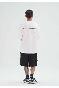 Y2K Grunge Deconstructed Raw Edge Shorts - Retro 90s Fashion, Summer Y2K Outfits