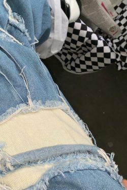 Y2K Grunge Denim Cargo Jeans - Retro 90s Fashion, Summer Y2K Outfits, Hip Hop Style
