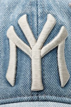 Y2K Grunge Denim NY Hat - Perfect for 90s Outfits, Y2K Summer, and Retro Fashion Styles