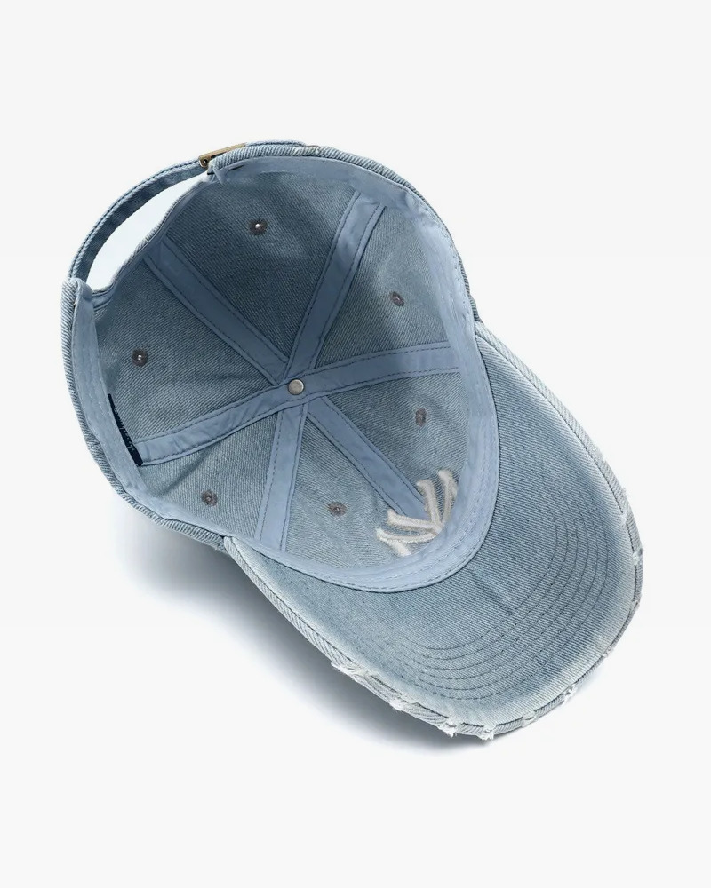 Y2K Grunge Denim NY Hat - Perfect for 90s Outfits, Y2K Summer, and Retro Fashion Styles