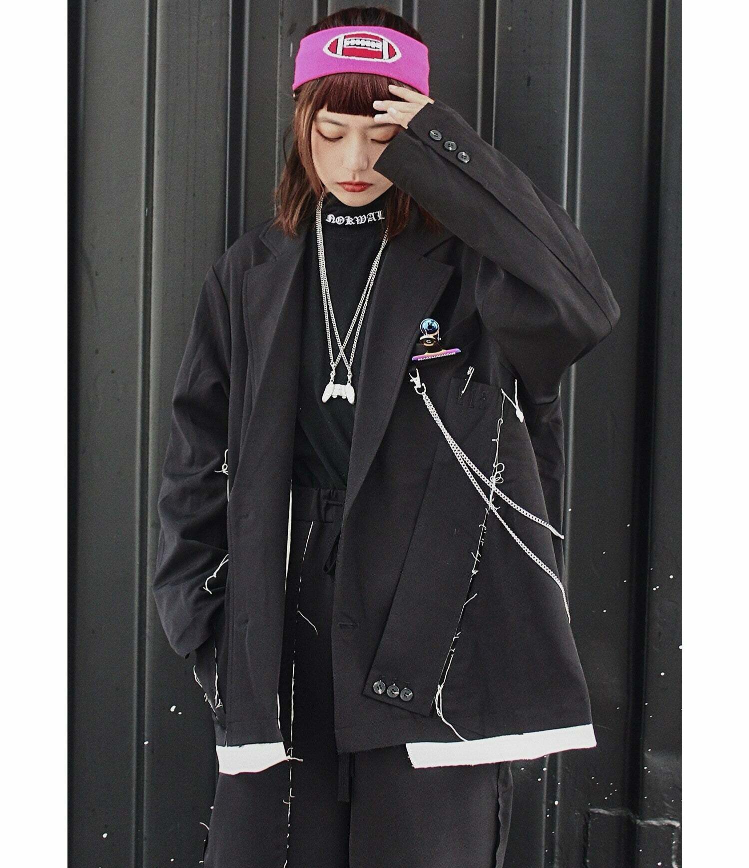 Y2K Grunge Destroyed Blazer - Retro 90s Fashion, Summer Outfits, and Party Looks