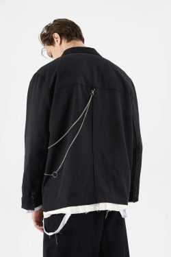 Y2K Grunge Destroyed Blazer - Retro 90s Fashion, Summer Outfits, and Party Looks