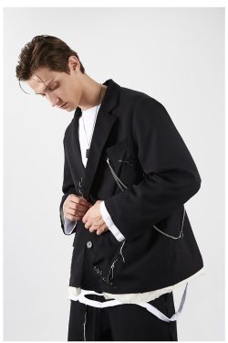 Y2K Grunge Destroyed Blazer - Retro 90s Fashion, Summer Outfits, and Party Looks
