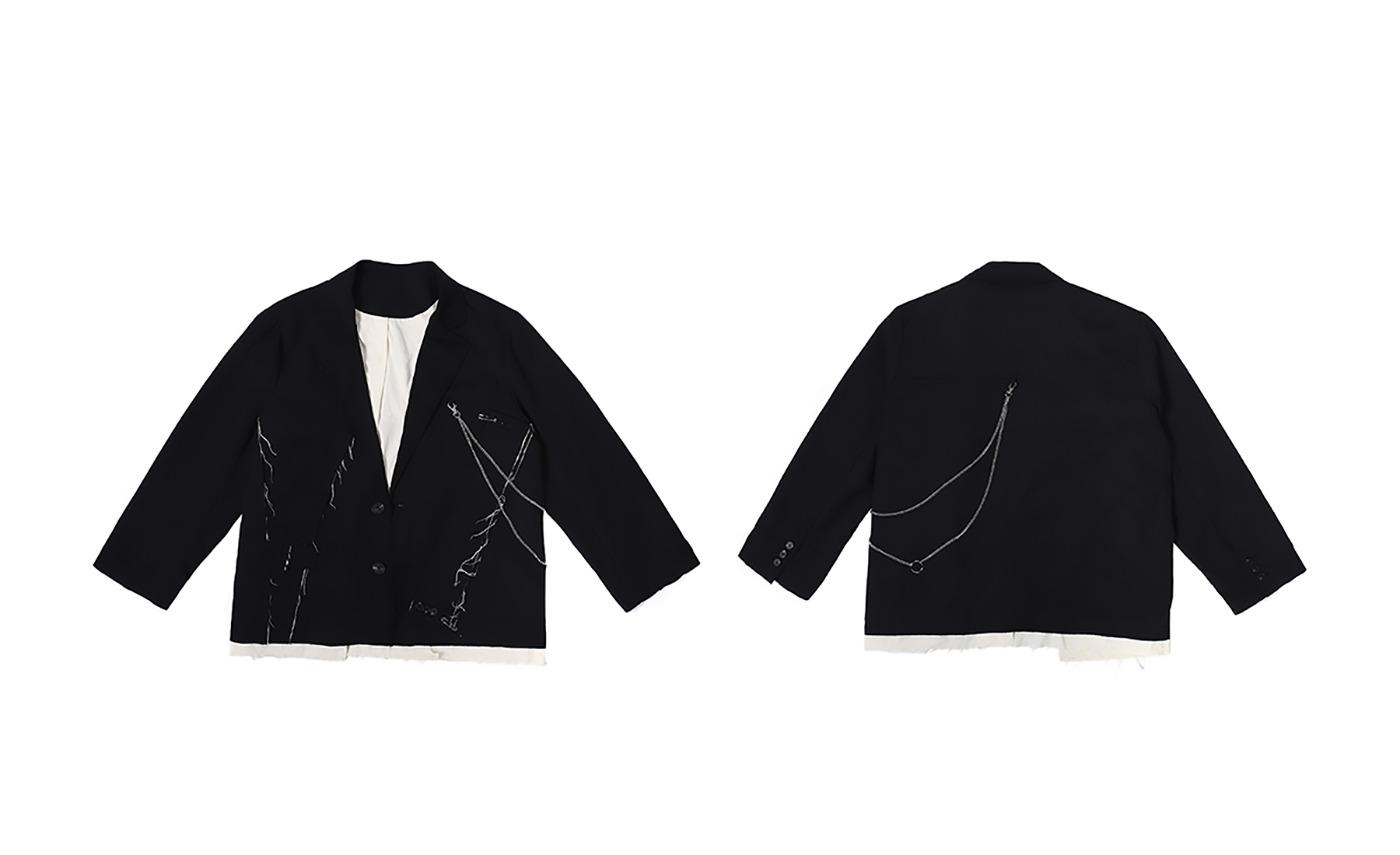 Y2K Grunge Destroyed Blazer - Retro 90s Fashion, Summer Outfits, and Party Looks