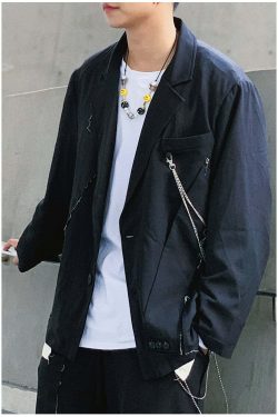 Y2K Grunge Destroyed Blazer - Retro 90s Fashion, Summer Outfits, and Party Looks