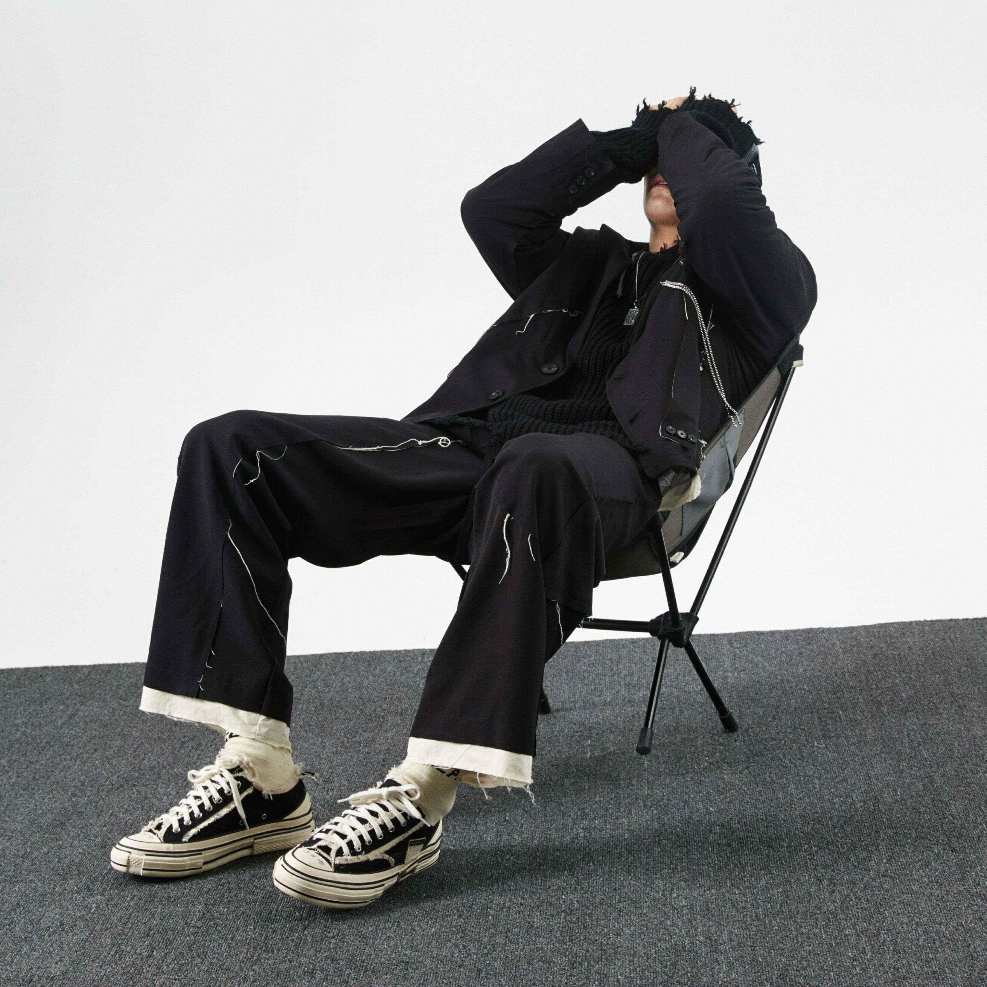 Y2K Grunge Destroyed Trousers - 90s Fashion, Retro Style, Y2K Summer Outfits, Gothic Y2K