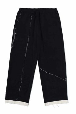 Y2K Grunge Destroyed Trousers - 90s Fashion, Retro Style, Y2K Summer Outfits, Gothic Y2K