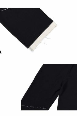 Y2K Grunge Destroyed Trousers - 90s Fashion, Retro Style, Y2K Summer Outfits, Gothic Y2K
