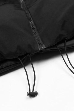 Y2K Grunge Devil Puffer Jacket - Retro 90s Fashion, Summer & Party Outfits for Women