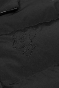 Y2K Grunge Devil Puffer Jacket - Retro 90s Fashion, Summer Outfits, and Club Party Style