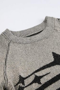 Y2K Grunge Distressed Long Sleeve Top - 90s Fashion, Retro Style, Y2K Summer Outfits
