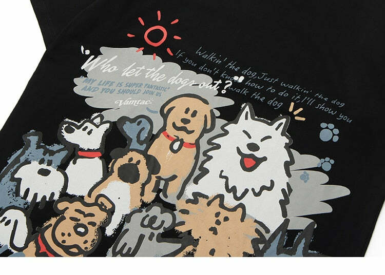 Y2K Grunge Dog Park Tee - Retro 90s Fashion, Summer Y2K Outfits, Baby Tees, and Pastel Goth