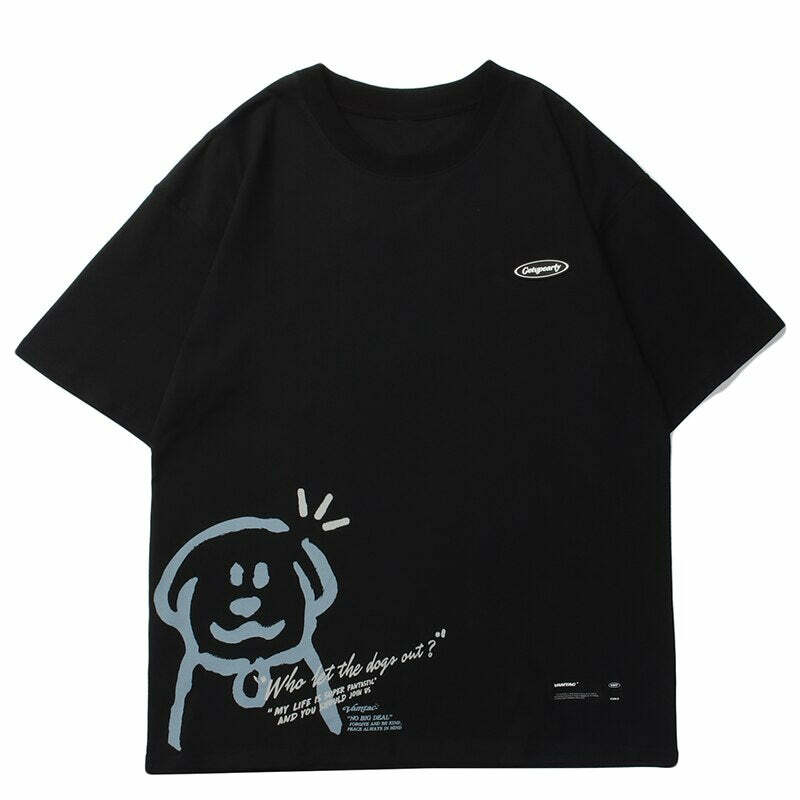 Y2K Grunge Dog Park Tee - Retro 90s Fashion, Summer Y2K Outfits, Baby Tees, and Pastel Goth