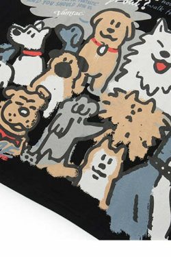 Y2K Grunge Dog Park Tee - Retro 90s Fashion, Summer Y2K Outfits, Baby Tees, and Pastel Goth