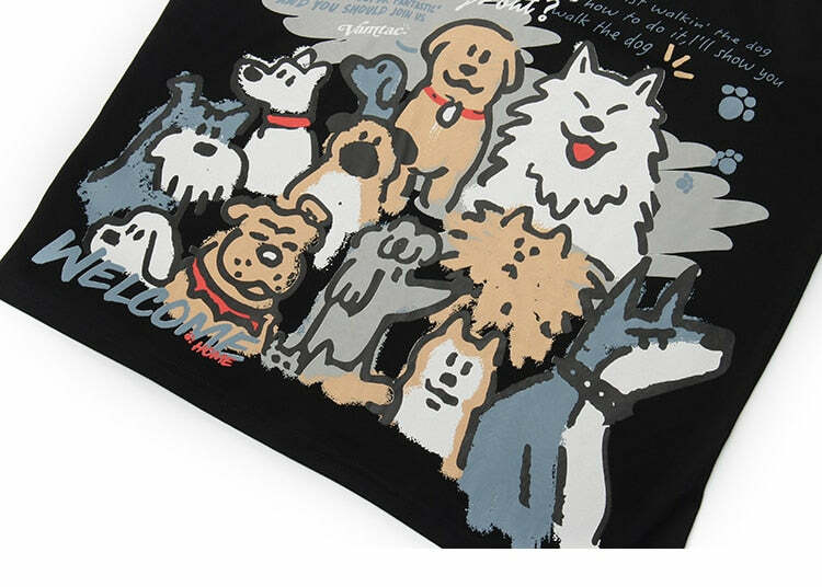 Y2K Grunge Dog Park Tee - Retro 90s Fashion, Summer Y2K Outfits, Baby Tees, and Pastel Goth