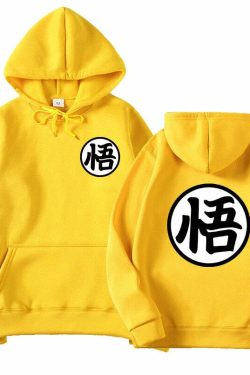 Y2K Grunge Dragon Ball Anime Hoodie - Retro 90s Fashion, Summer Outfits, and Pastel Goth Style