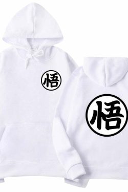 Y2K Grunge Dragon Ball Anime Hoodie - Retro 90s Fashion, Summer Outfits, and Pastel Goth Style