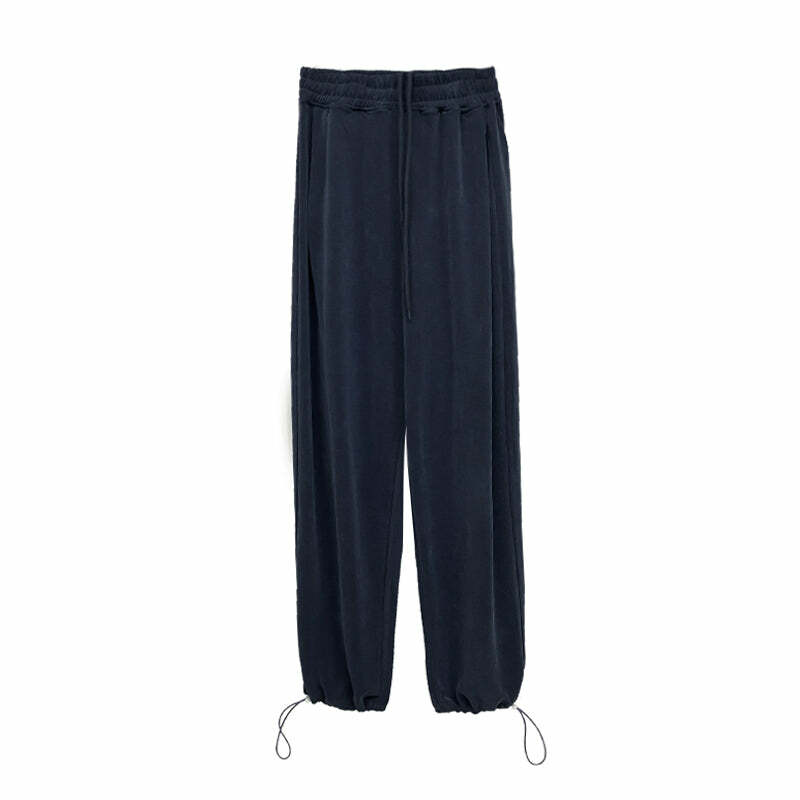 Y2K Grunge Drawstring Sweatpants - Retro 90s Fashion, Summer Outfits, and Pastel Goth Style
